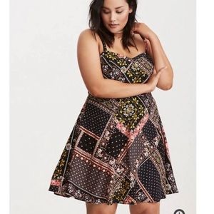 Torrid Mixed Print Challis Dress